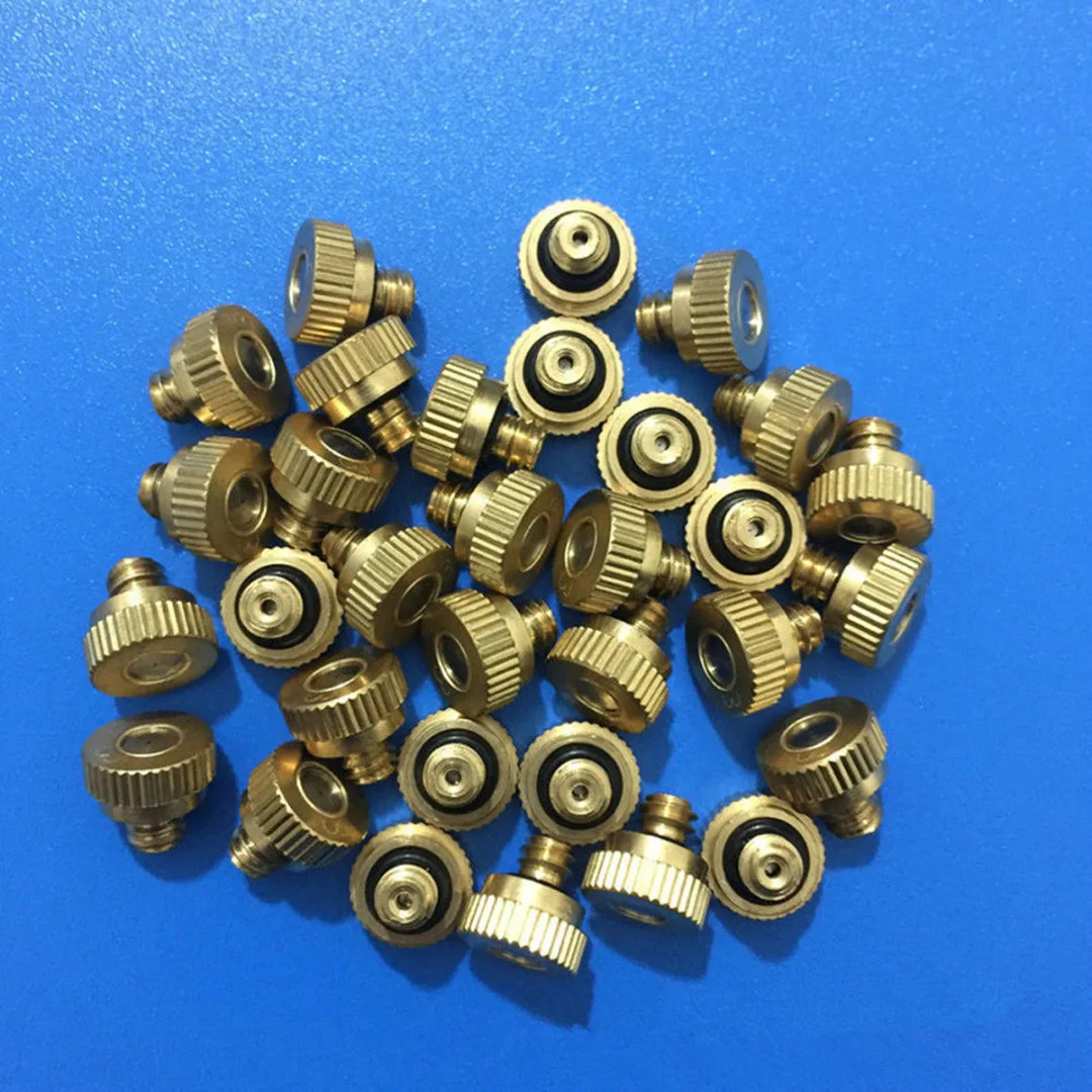 30Pcs/lot  Brass Misting Mist Nozzle Spray Sprinkler 0.3mm Orifice Atomizing Nozzle