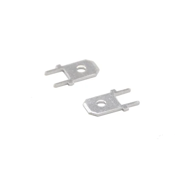 

100pcs 6.3 Inserts Plug male Terminal 250 PCB Solder lug thickness 0.8 two legs ,PCB welding sheet