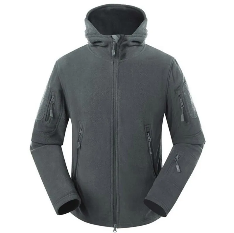 

New Thermal Thickening Full Sleeve Plus Size Sport Wear Fleece Adult Breathable Jackets Coat Anti-sweat Camping & Hiking Jacket