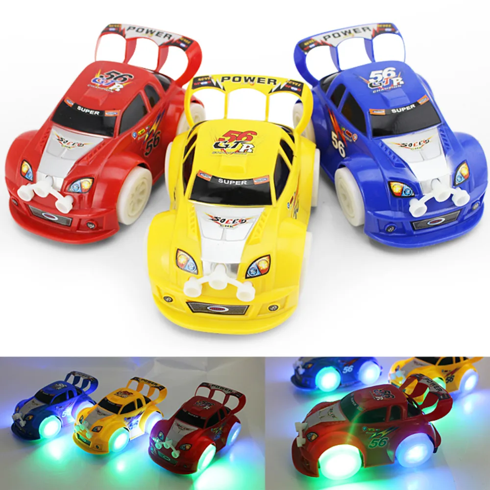 Kid font b Toy b font Christmas Automatic Steering Flashing Music Racing Car Electric font b