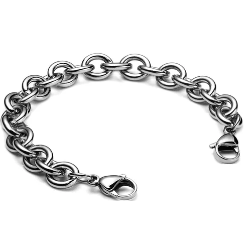 Модные мужские, женские, унисекс медицинские оповещения ID Сменные звенья цепи браслет ювелирные изделия - Окраска металла: Cable
