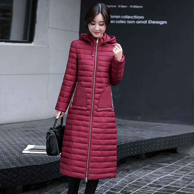 KUYOMENS New Casual Winter Cotton coat Jacket 2018 long Winter jacket Women Parkas female Slim Winter Warm Coat