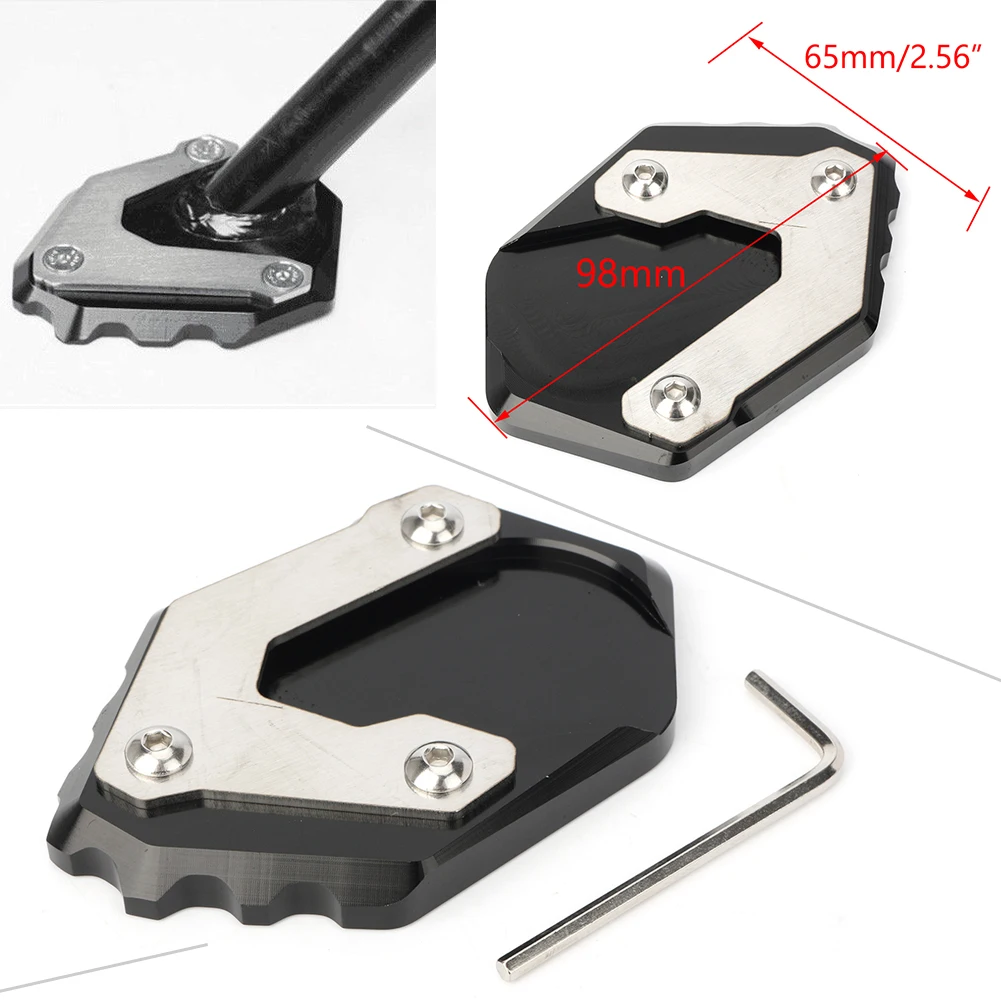 

CNC Motorcycle Kickstand Kick Side Stand Extension Pad For BMW R 1200 GS LC 2013-2018 & R1200GS Adventure ADV 2013-2018 Aluminum
