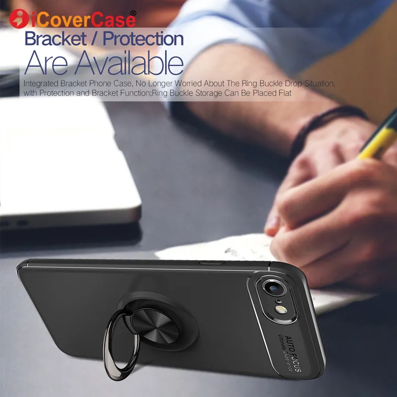 

Magnetic Rotating Ring Back Cover Bracket For Apple Iphone 7 8 Case Silicon Mobile Phone Stand Car Phone Holder Case For Iphone8
