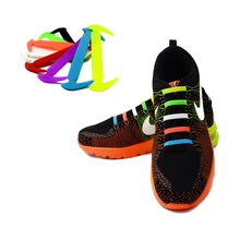 SYTAT 12Pc/Set Running No Tie Shoelaces Fashion Unisex Women Men Athletic Elastic Silicone Shoe Lace All Sneakers Fit Strap