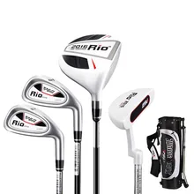 CRESTGOLF Гольф-клубы 4 клубы с гольф сумка для детей Набор для игры в гольф с 3 цвета на выбор