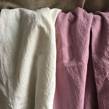

100cm*140cm Elegant Embroidery Jacquard Cotton Fabric Soft Cotton Material For Dress Shirts Scarfs
