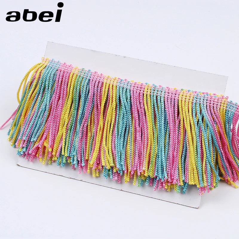 

5yards 6cm Rainbow Tassel Fringe Lace Ribbon Wedding Party Dress Stage Performance Custume Trims Diy Sewing Garments Trimming