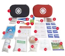 19 artikel Tragbare Reise Erste Hilfe Kits Für Home Outdoor Sport Notfall Kit Notfall Medizinische EVA Tasche Notfall Decke