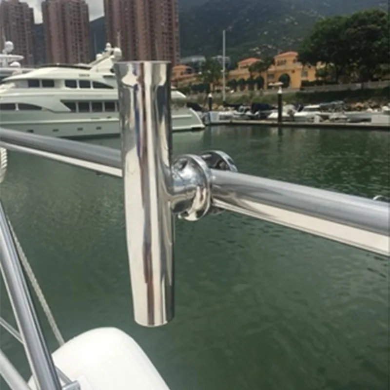 

Stainless Steel Tournament Style Clamp on Fishing Rod Holders 1-1/4 to 2 Inches