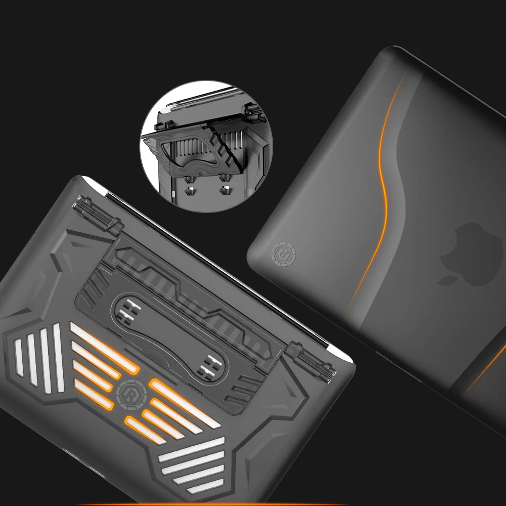 

Hard shell Stand Cover Laptop Case for Macbook 13 case For Mac book Air 13.3 Case Portable Bracket