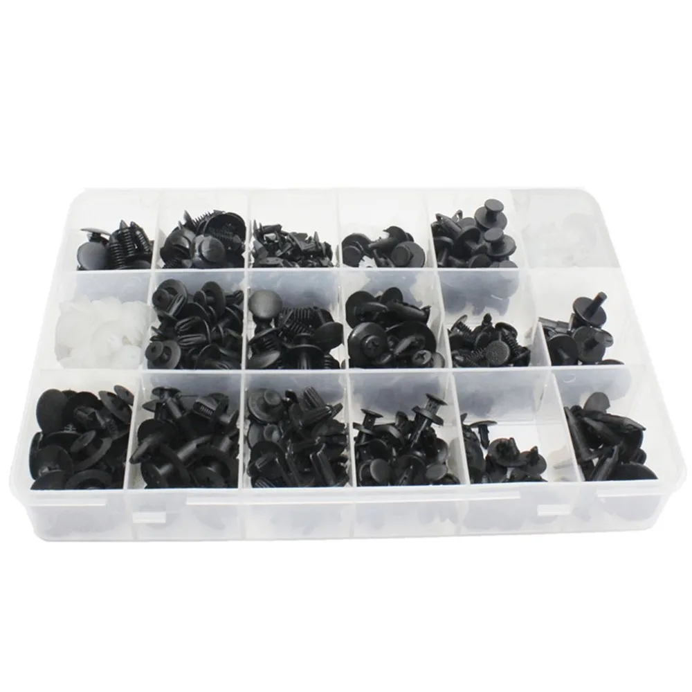 

415Pcs Car Trim Moulding Clips, Plastic Push Pin, Rivet Fasteners, Panel Retainer Clips, Assortment Kit without 6" screwdriver