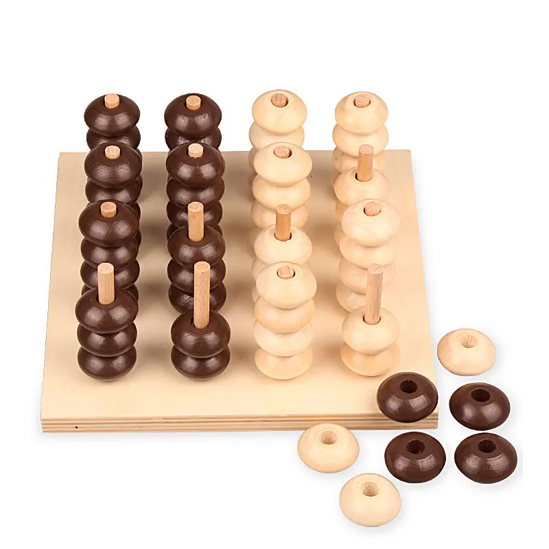 Montessori de madera Juguetes bebé práctico celebración y juego ejercicio Montessori brinquedo educativo aprendizaje Juguetes c166t