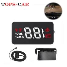 GEYIREN A100 Car HUD OBD2 Head-Up Display Digital Speedometer Projector Overspeed Reminding Auto Accessories Voltage Alarm