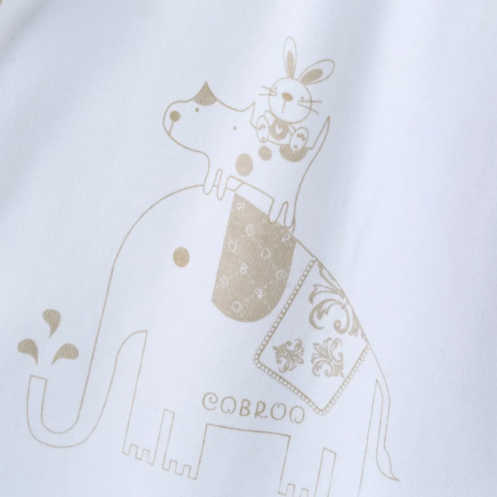 COBROO Одежда для новорожденных унисекс комбинезон Pattern слон с длинным рукавом
