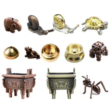 Высококачественная латунная курильница с держателем для благовоний палочка катушка бутылка форма тыквы медный для благовоний держатель