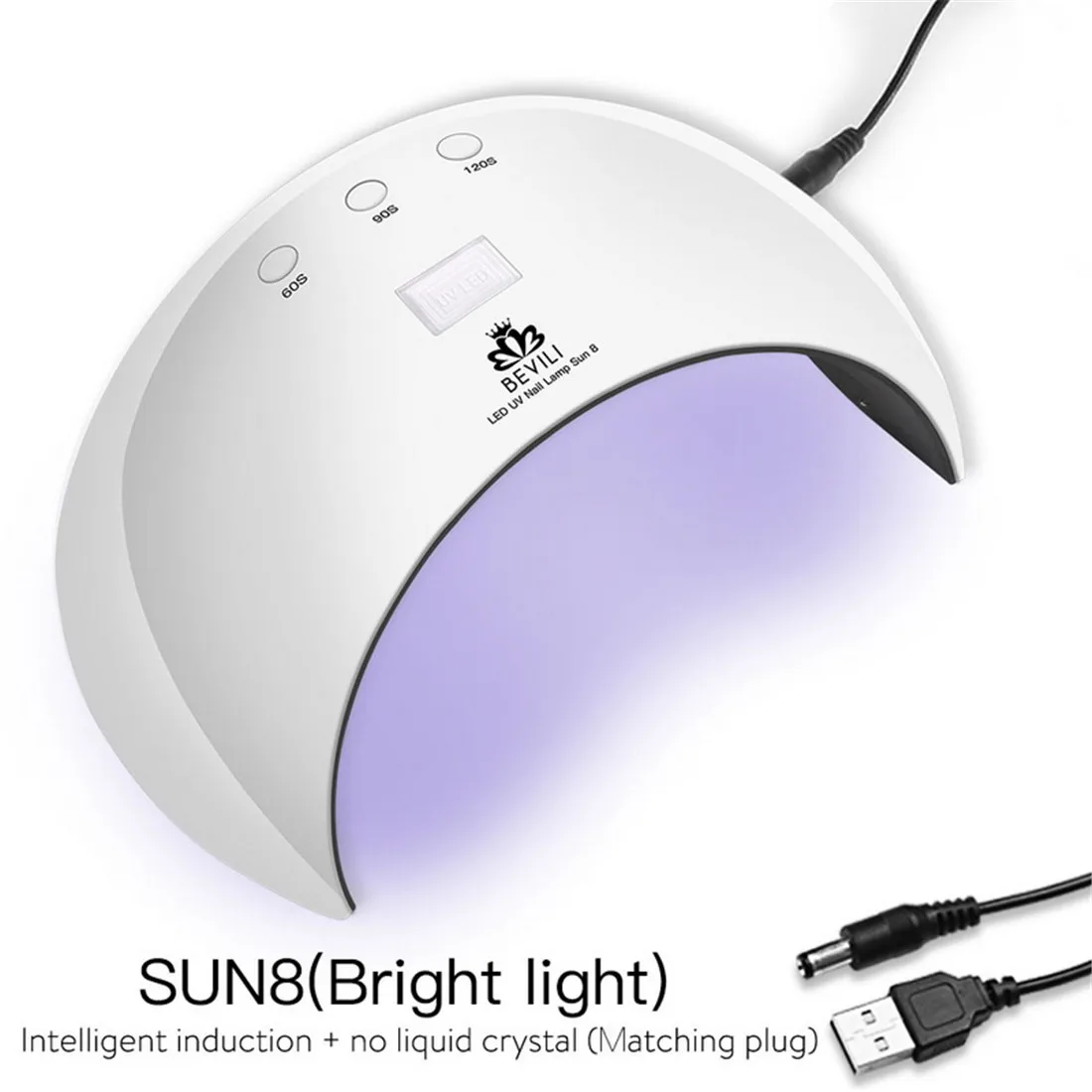 24 Вт Интеллектуальная Индукционная лампа для ногтей, лампа для выпечки, УФ-светодиодный светильник, новые инструменты, белый светодиодный светильник для ногтей SUN8