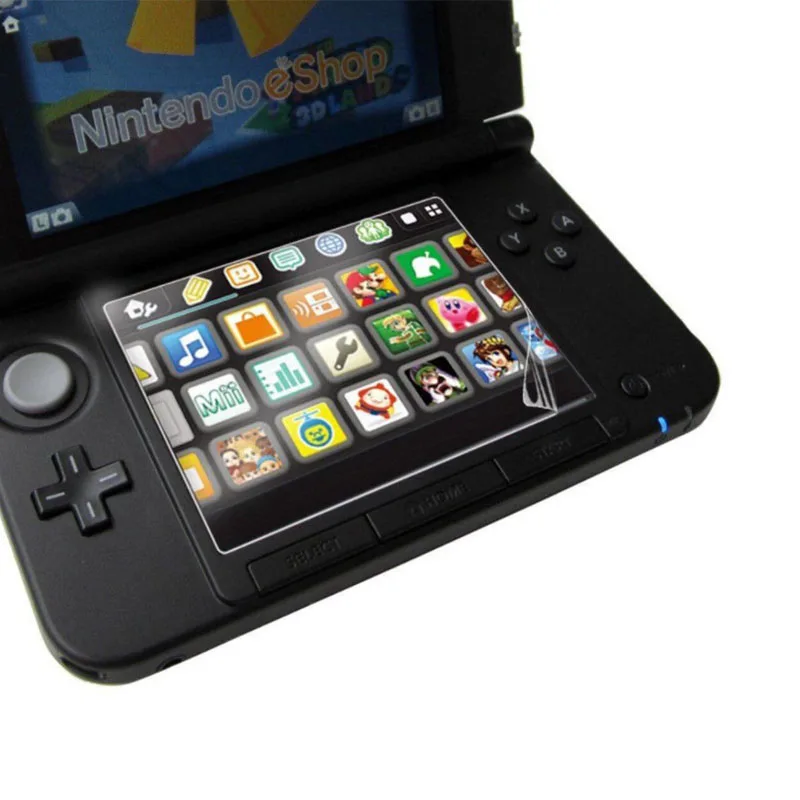 Топ закаленное Стекло для nintendo 3DS XL/LL 3dsxl/3dsll ЖК-дисплей Экран протектор Нижняя прозрачная ПЭТ полное покрытие защитная пленка