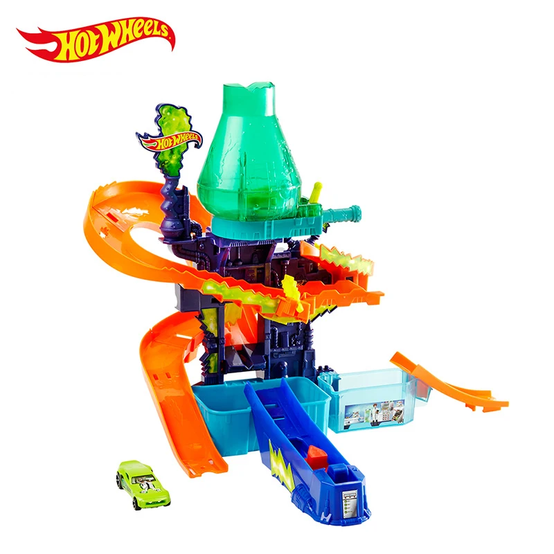 Hot Wheels Обесцвечивающий автомобиль научная лаборатория трек Образовательные
