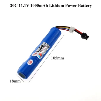 

GTK 20C 11.1V 1000mAh lithium power battery li-po 3s 20c battery pack for electric toy gun aeroplane RC aircraft