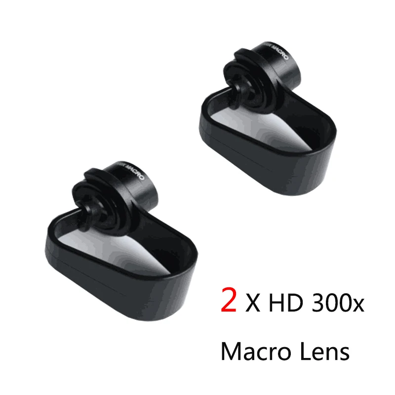 

2 X Professional Universal 300x HD Macro Lens for Samsung galaxy s6 s7 edge Microscope Mobile Smart phone Camera Free Shipping