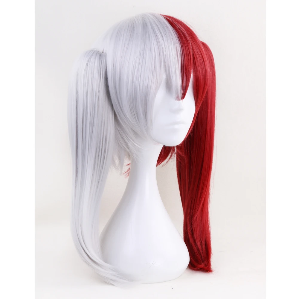 45 см мой герой Academy Todoroki Shoto парик косплей костюм Boku no Hero Academy женские грозди синтетические волосы парики для Хэллоуина