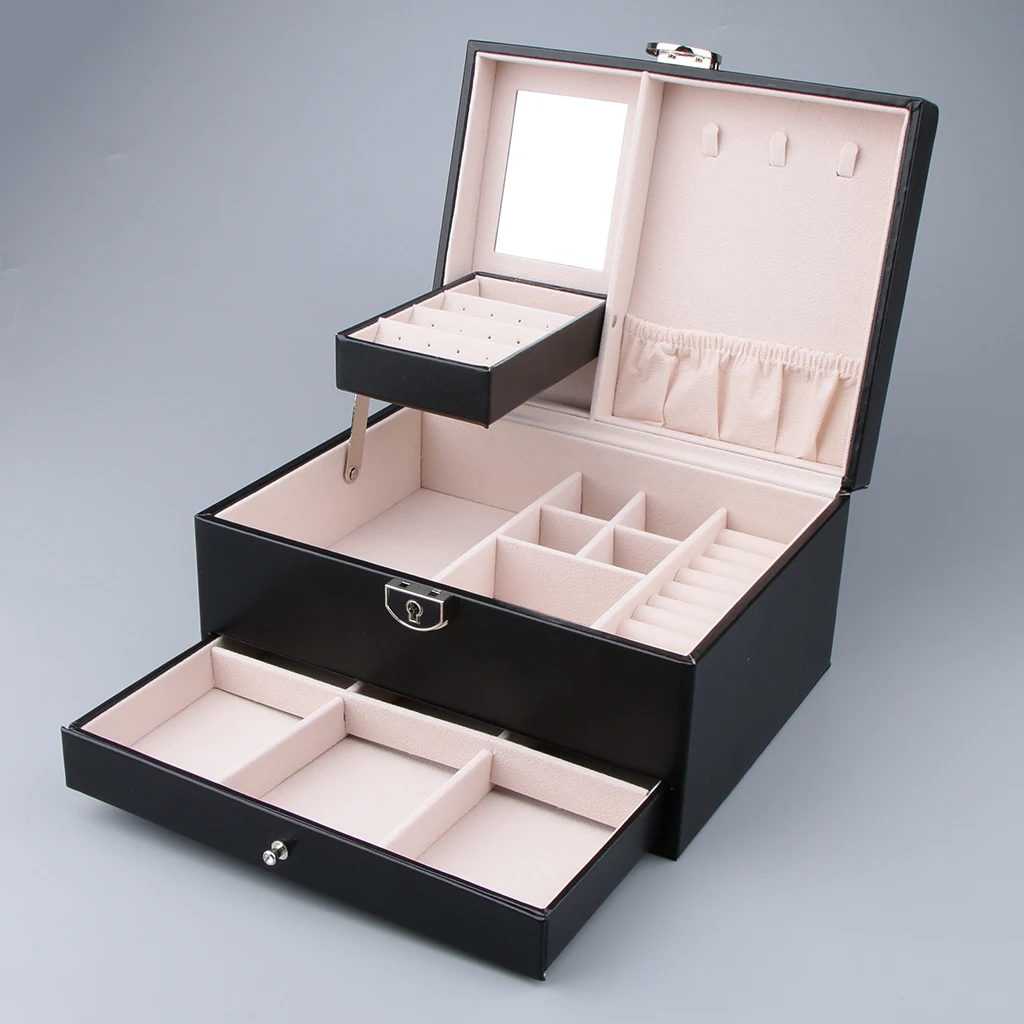 Ring Box Personalized Moden Engagement Wedding Leather Jewelry Storage Box