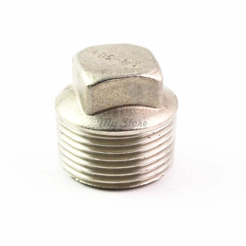 304 фотолюминесцентный квадратный штекер с резьбой|male thread|stainless steel pipe fittingpipe fittings |