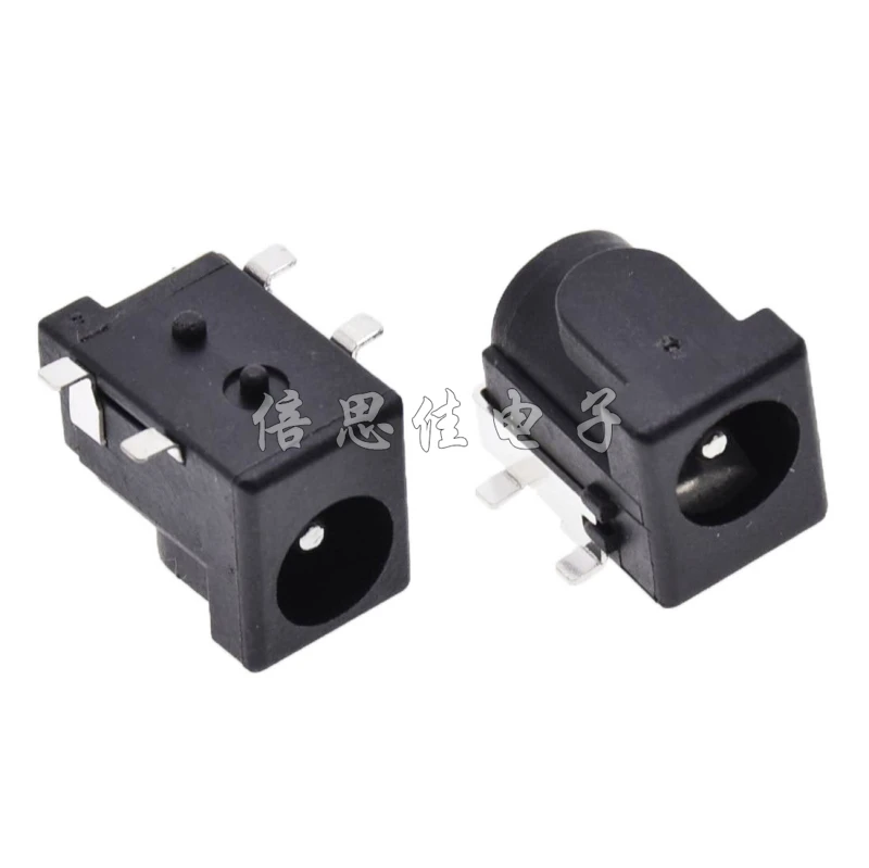 SMD DC-005 DC-050 DC разъем питания DC005 5 5*2 1 мм/5 мм 2 1/2 круглая игла черного цвета |
