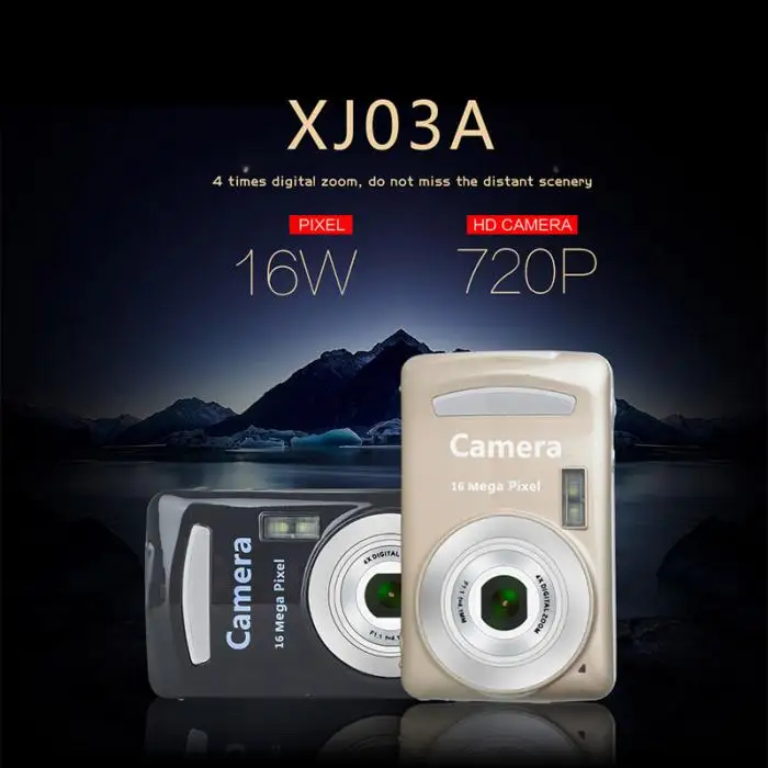 Мини-портативная цифровая видеокамера с разрешением 2,7 дюйма, 16 мегапикселей, HD 720 P, ночная съемка, фотосъемка, камера для дома, отдыха на природе, путешествий