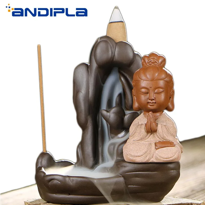 Конус для благовоний и курильница Yixing Zisha Buddha Tathagata подставка из сандалового