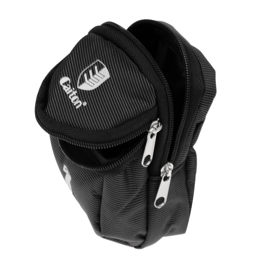 Professional Canvas Golf Ball Holder Bag & Zipper Closure - Used for Storage Golf BallsTees Divot Tools Ball Markers Accessories