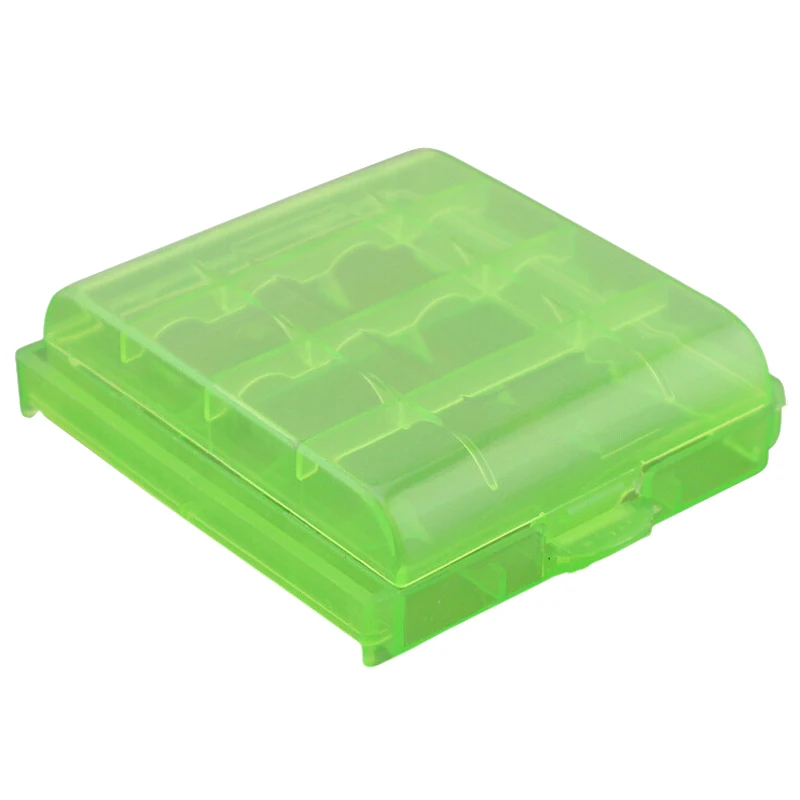 Pack of 9 PCS AA / AAA Battery Storage Hard Case Box -Green |