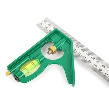 

Adjustable Engineers Combination Try Square Set Right Angle Ruler Steel Rule Multi-functional Measuring Tools Accessories