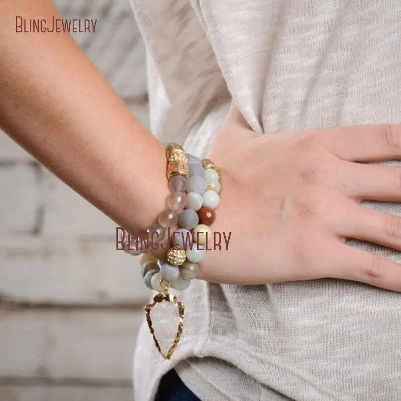 20181201-BM17426-Latest  Arrowhead Clear Crystal Bracelet On Sale_20