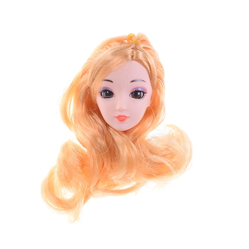 Объемные глаза суперразмера голова куклы с кудрявыми волосами для 1/6 BJD сделай