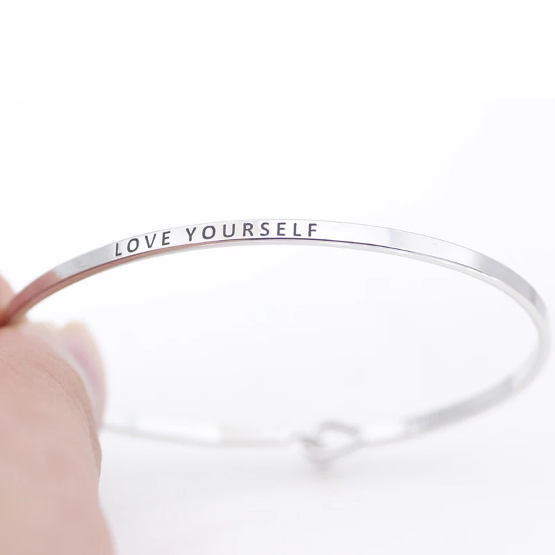 Браслет Love Yourself 2018 модные ювелирные изделия унисекс подарок для мужчин и женщин