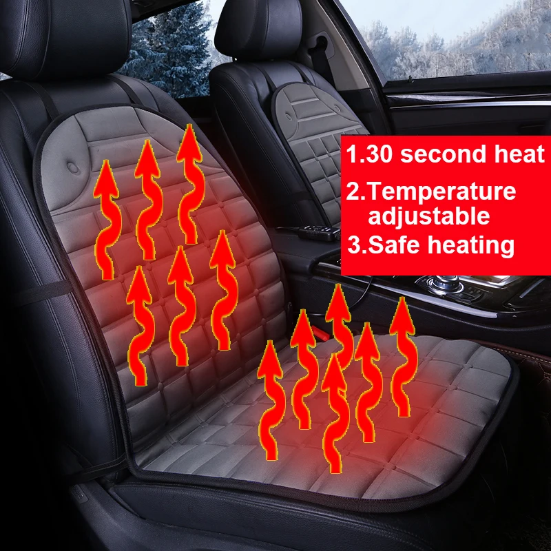 

12V Car Seat Cover Heater Auto Heating Pads Cushion Universal for Autumn Winter Rear Cover Seat Cushion Heating Auto Accessories