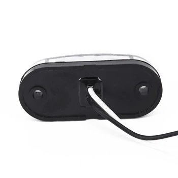 

12V 2pcs White Side Marker Lights Tail Waterproof 0.5W Plastic Clearance Lamp Car Truck Trailer Durable super New