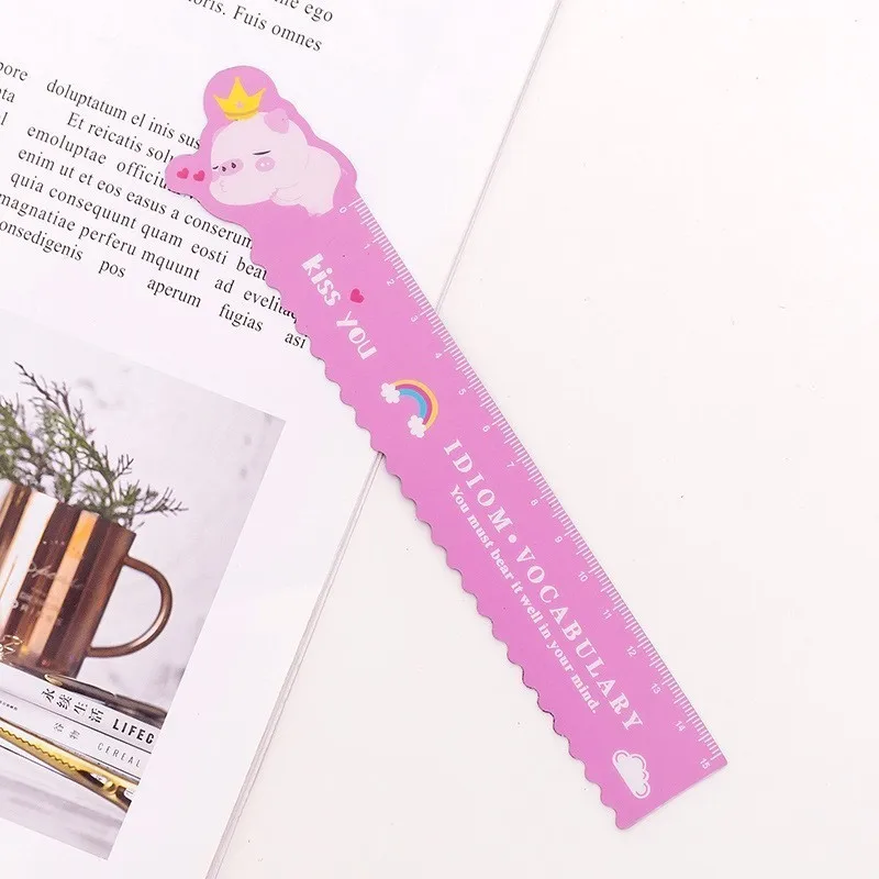 15 см Lytwtw милый Kawaii Pig Unicorn складной пластиковый инструмент для рисования