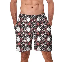 Мужские Пляжные штаны шорты с карманами, модные мужские пляжные шорты большого размера, 3D спортивные быстросохнущие повседневные шорты, штаны для плавания A30426