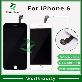 

10PCS/LOT 4.7" White&Black iPhone 6 LCD for iPhone 6 Replacement Screen LCD No Dead Pixel Display with Touch Digitizer Assembly