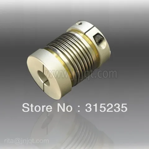 

D65 L81 25*25MM high precision clamp bellows coupling for carving machine