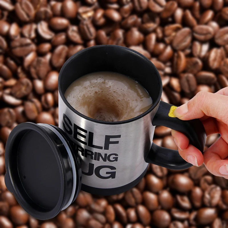 6 Colors 400ML Self Stirring Mug Automatic Electric Blenders Stainless Steel Coffee Makers Milk Tea Milk Mixing Drinking Cups  (6)