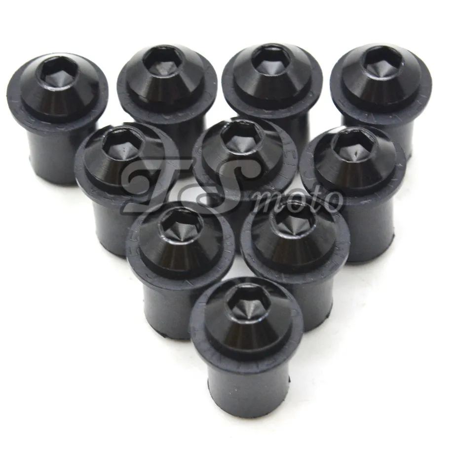 

motorcycle CNC Windshield Spike Bolt Screw M10 Nuts FOR suzuki gsx1400 01-07 gsf650 bandit 2007 gsx650f 08-15 gsx1250 f/sa 10-15