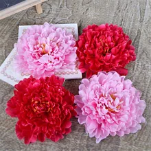 24 шт Искусственные Цветочные головки пионов 17 см/6,6" имитация пиона цветок для свадьбы рождественской вечеринки украшения DIY ювелирные изделия