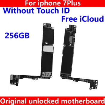 

for iphone 7 Plus 7Plus 7P Original motherboard without touch ID 256GB Full Unlocked NO iCloud IOS system logic plate mainboard