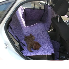 Собака задняя крышка сиденья щенки Автокресло протектор домашних животных Чехлы гамак Водонепроницаемый Нескользящие моющиеся печати путешествия коврик