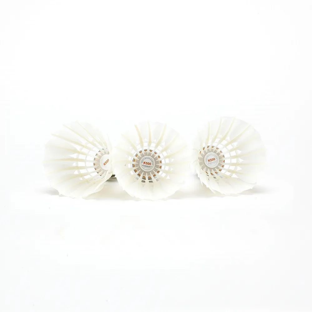 12 piezas KAWASAKI King Kong Durable 500 bádminton pluma de ganso bádminton bola velocidad 77 para formación