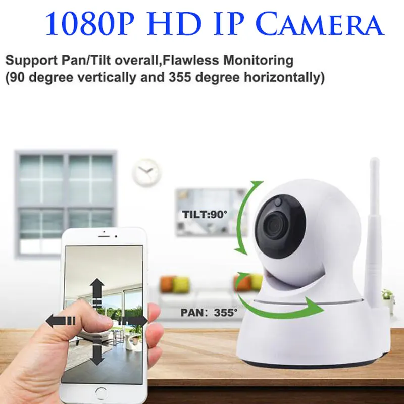 1080P Anti theft security indoor monitor Detection Alarm Wifi Home
